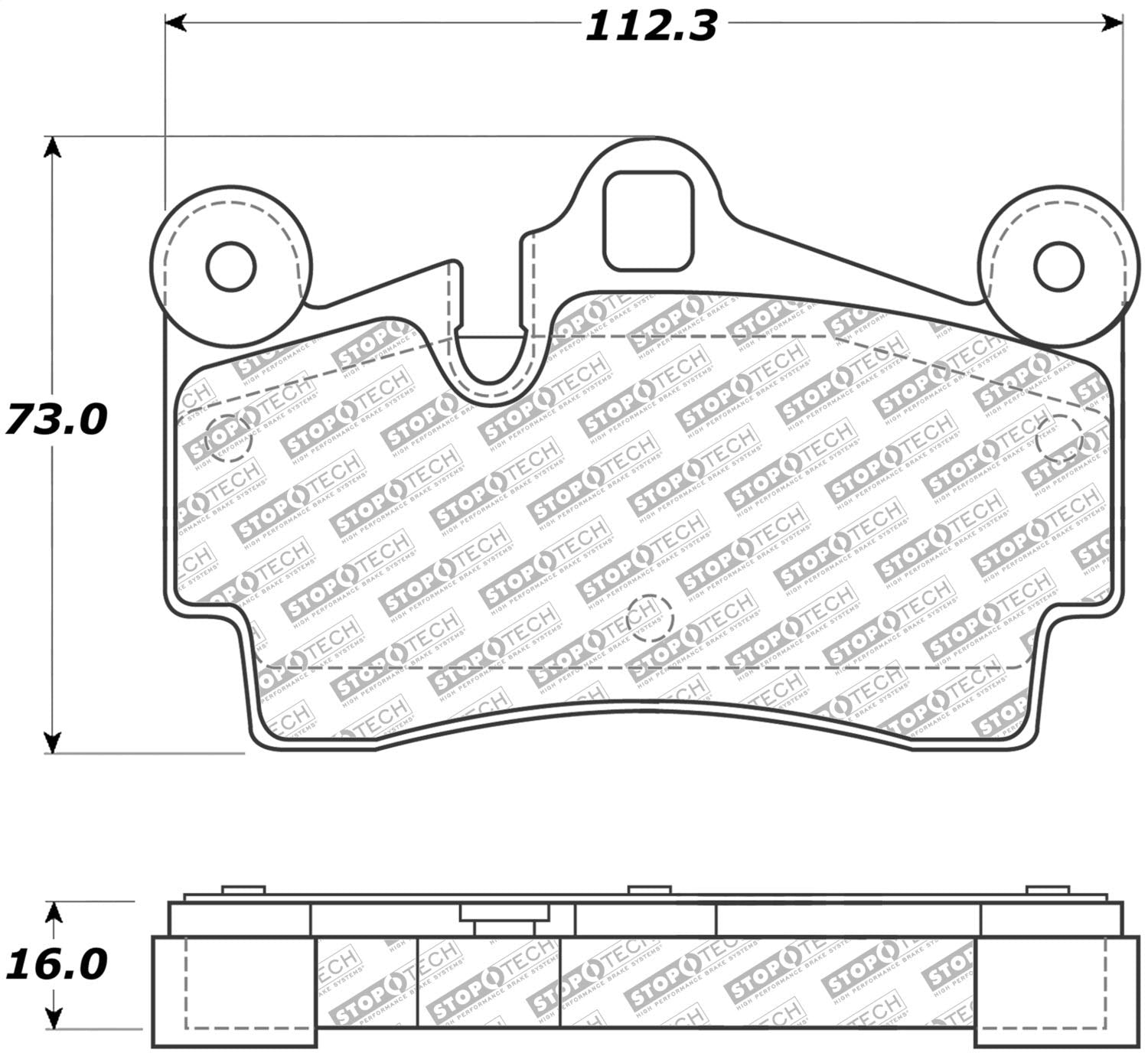 Brake Pads StopTech 305.09780 Street Select with Hardware