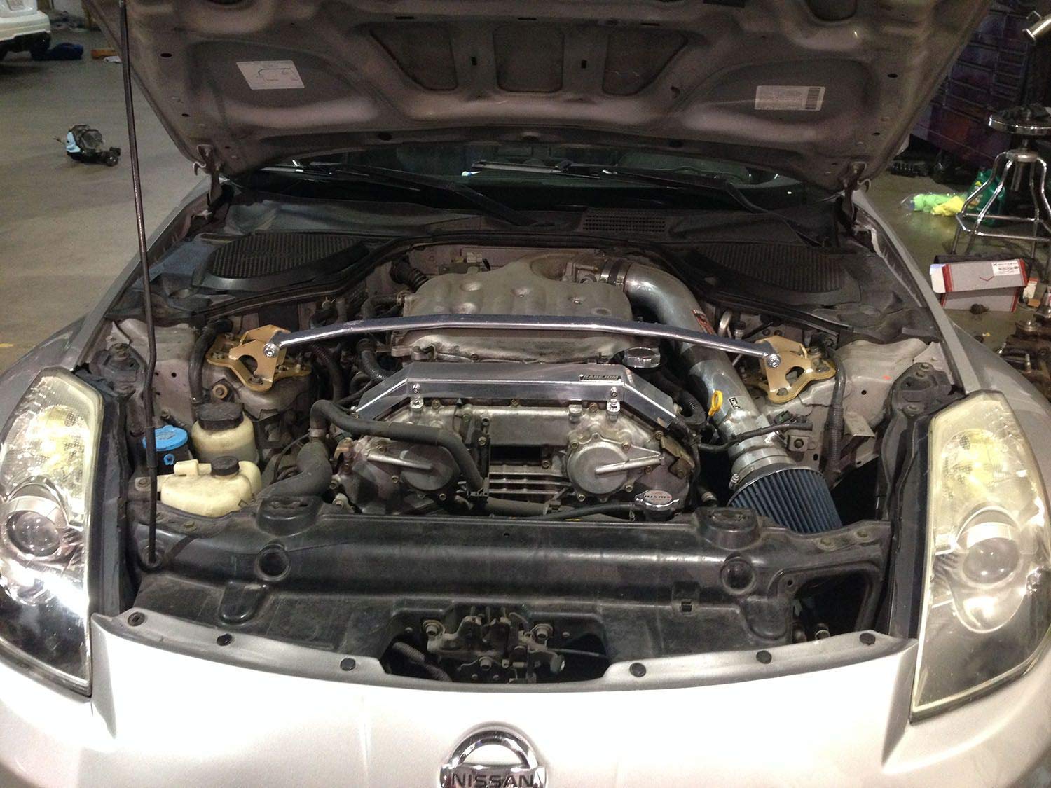 Strut Bar Megan Racing MR-SB-NS01FU-P: 01-04 Sentra Front Up Polish