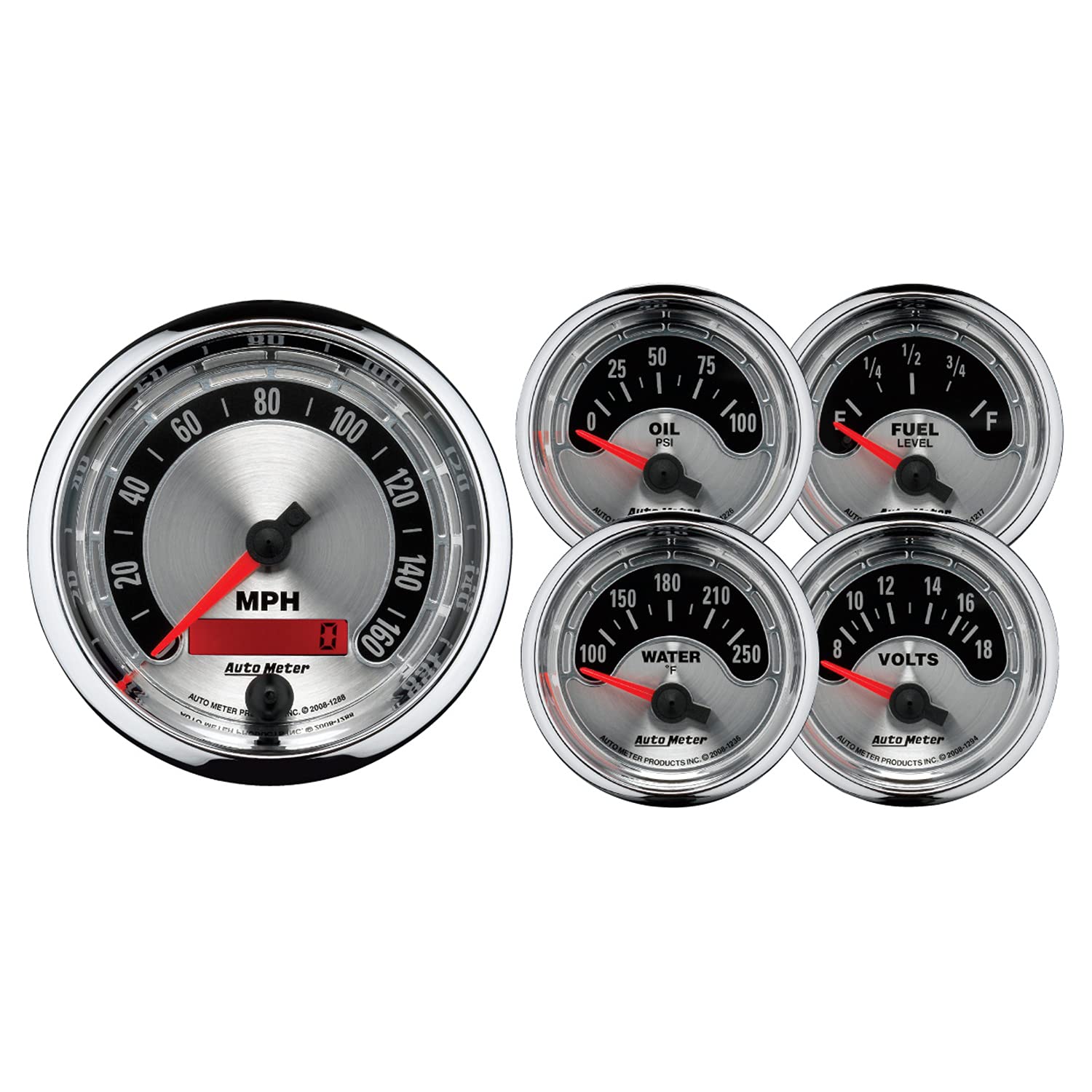 American Muscle Kit Box Auto Meter - 5 Piece