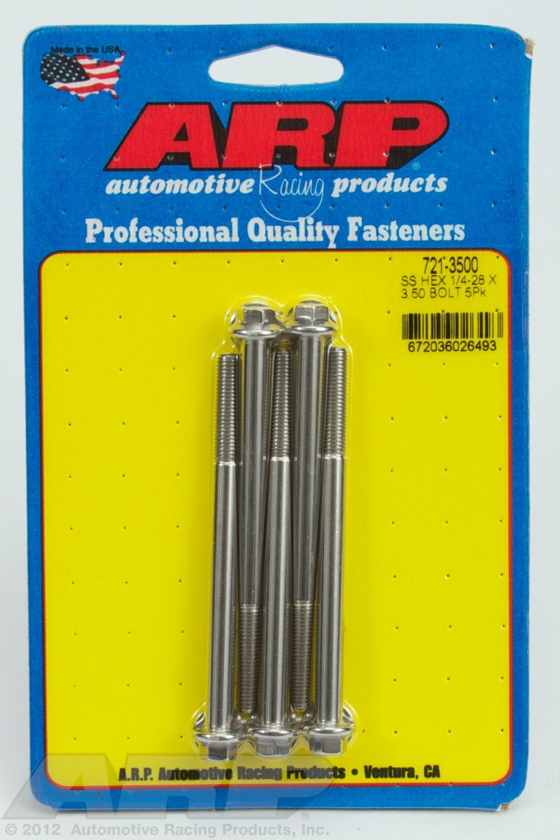 Hex Bolt ARP (721-3500), Stainless Steel