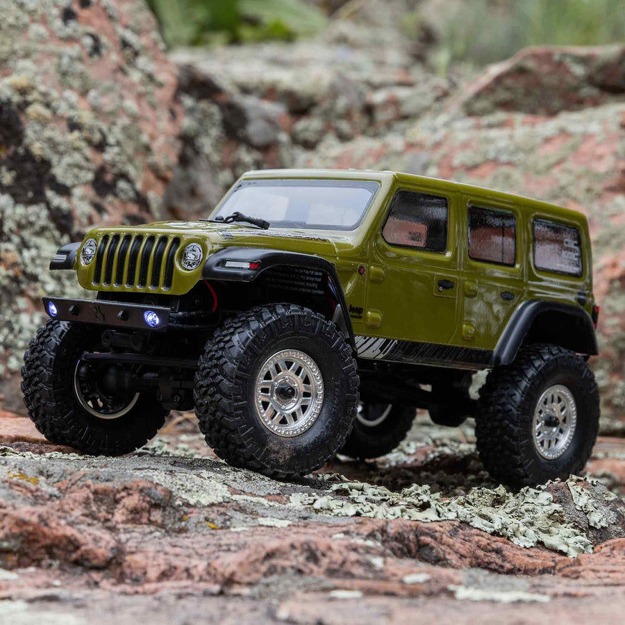 Axial RC Truck SCX24 2019 Jeep Wrangler JLU CRC, 1/24 Green: 4WD RTR (Battery and Charger Included), AXI00002V3T4