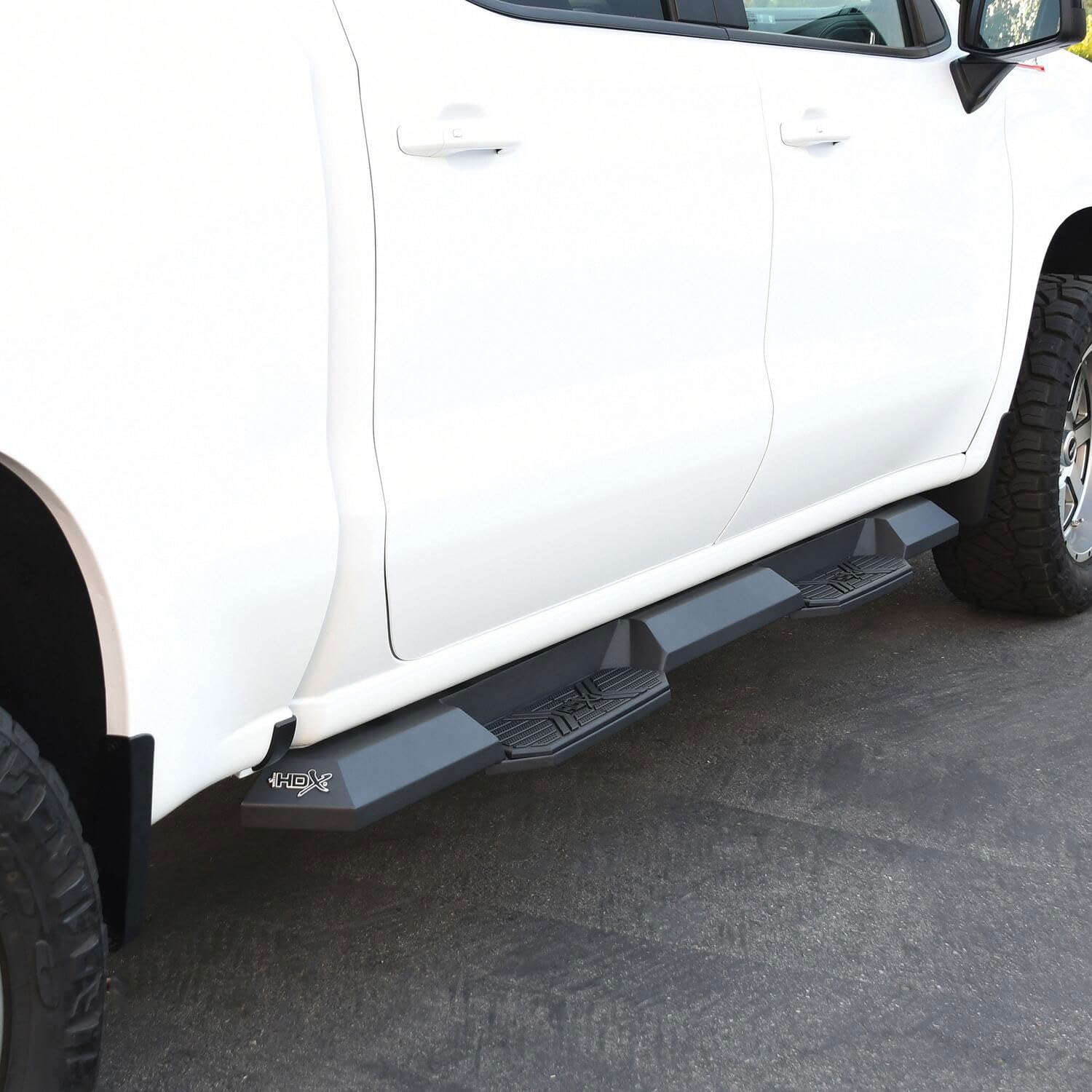 Westin HDX 56-24135 Xtreme Nerf Bars fits 2019-2025 Silverado Sierra 1500 2020-2025 Silverado Sierra 2500 3500 Crew Cab (Exc 2019 Silverado LD/Sierra 1500 Limited) Textured Black Pair