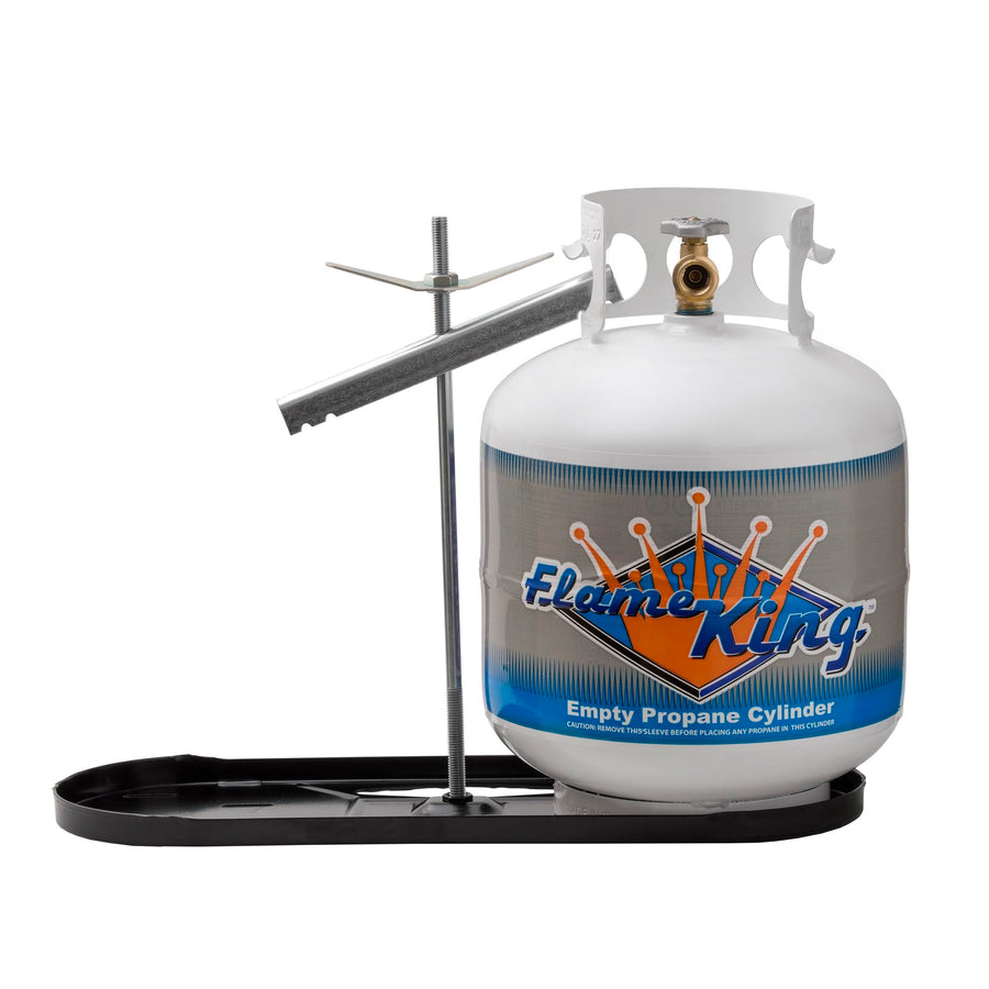 Dual Flame King RV Propane Tank Cylinder Rack for Trailers and RVs for 20lb Tanks - KT20MNT (Tanks Sold Separately)