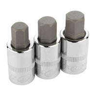 Ingersoll Rand 1/2 in. Drive Hex Bit Socket Set - 3 Pc. SAE- 752030