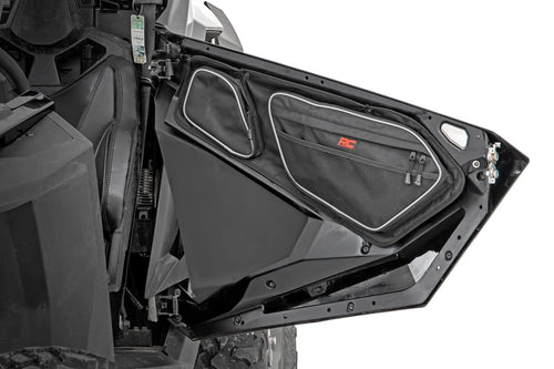 Rough Country Storage Bags Front Door for Polaris RZR Pro R/Pro XP – Pair, 1680D Water-Resistant UTV Door Bags w/Knee Pads
