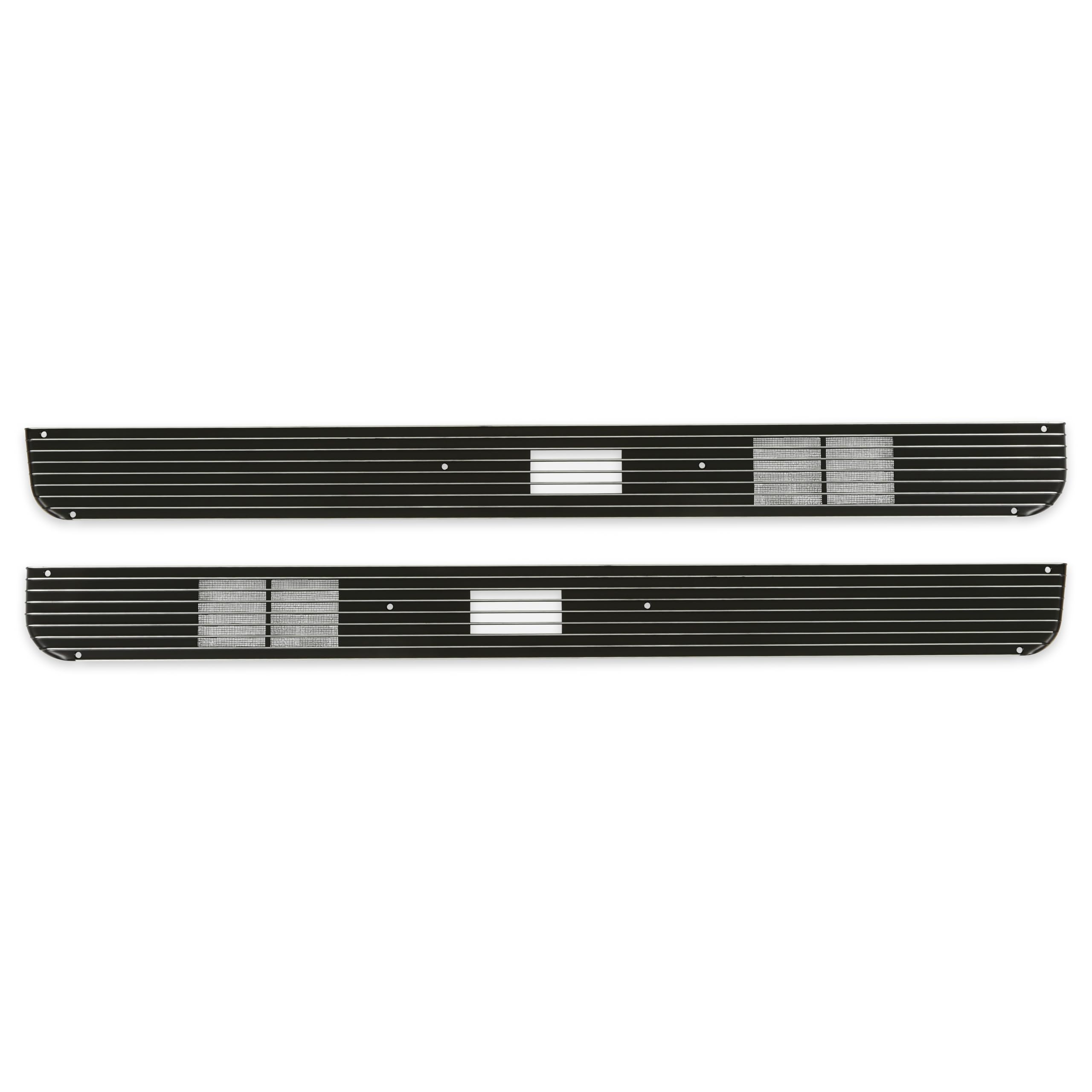 Deluxe Door Speaker Grilles Scott Drake, Compatible with 1967-1968 Ford Mustang, Model C7ZZ-6520956/7A