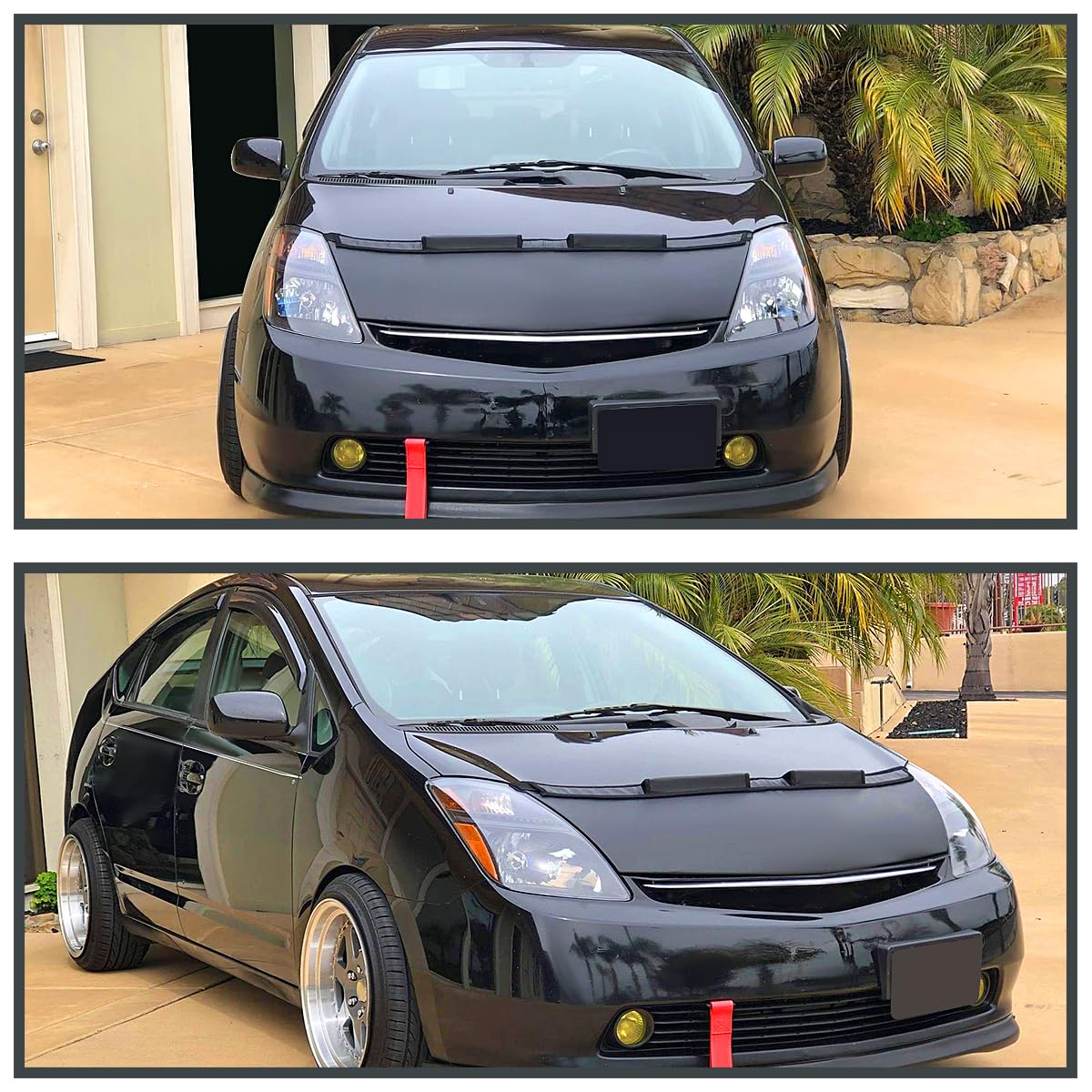 Black Headlights SPEC-D TUNING Compatible with 2006-2009 Toyota Prius, Left + Right Pair Headlamp Assembly