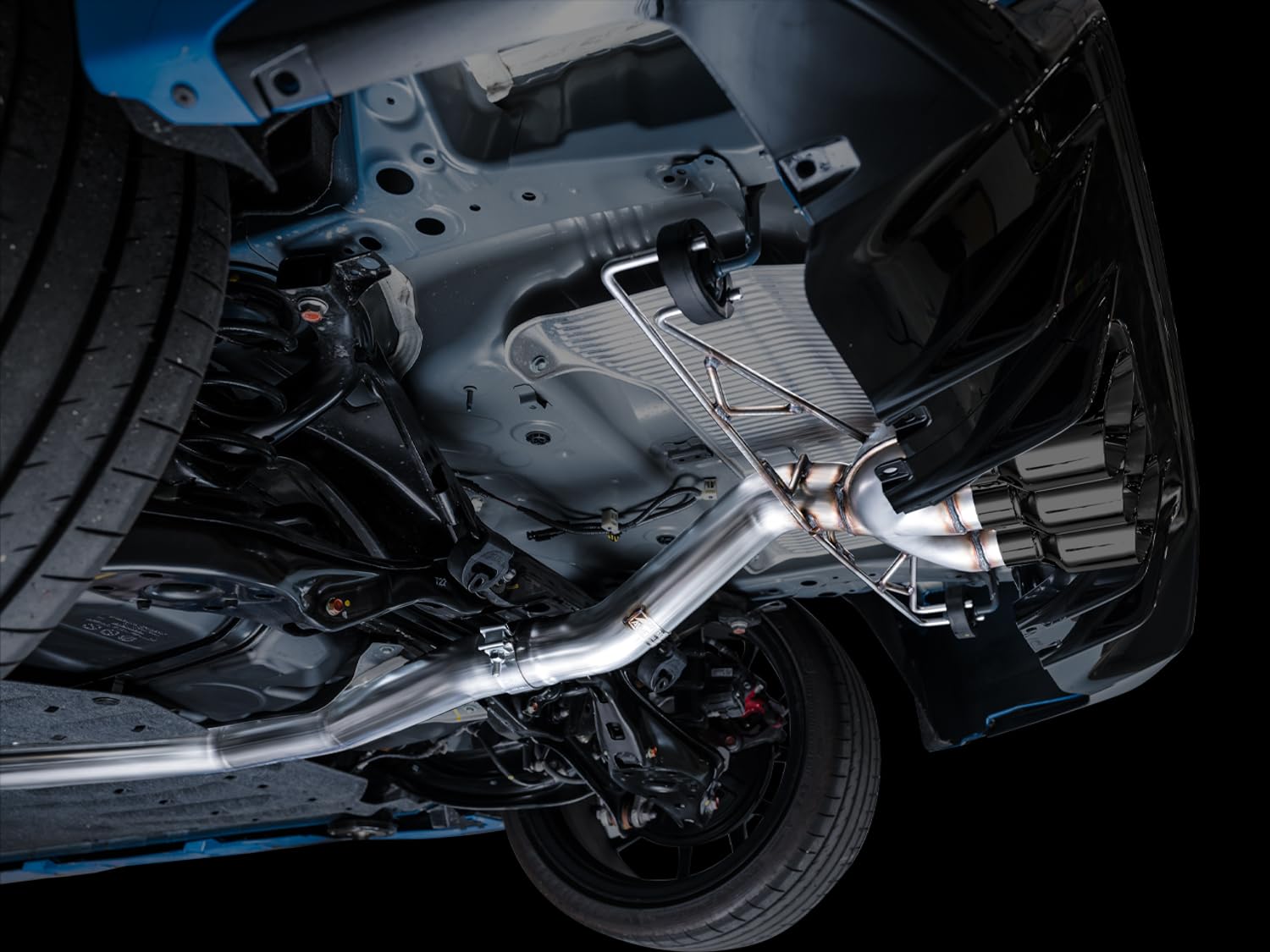 2023 Honda Civic Type R FL5 AWE Tuning Track Edition Exhaust with Triple Diamond Black Tips