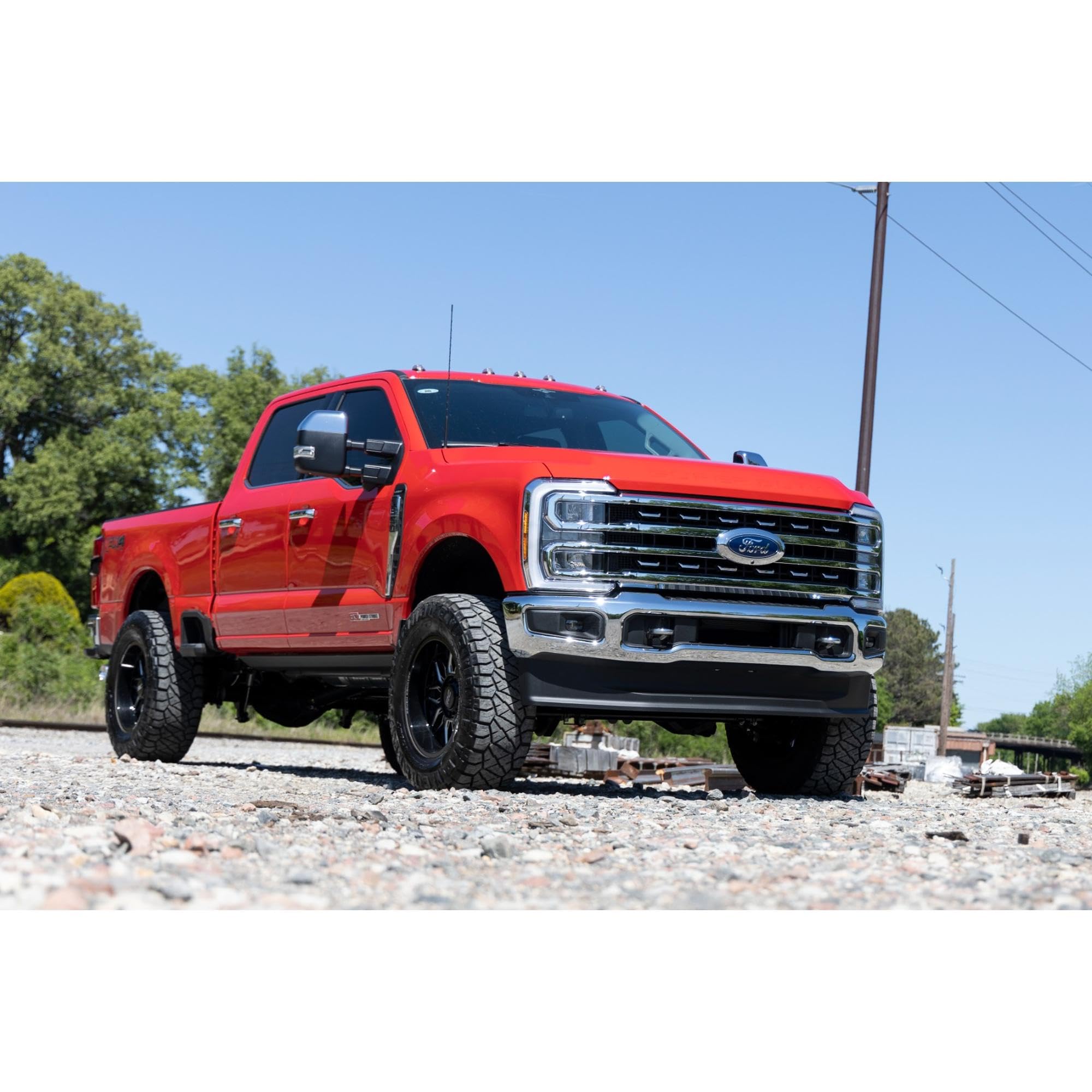 3" Rough Country Coilover Lift Kit for 2023 Ford Super Duty | Diesel - 43657