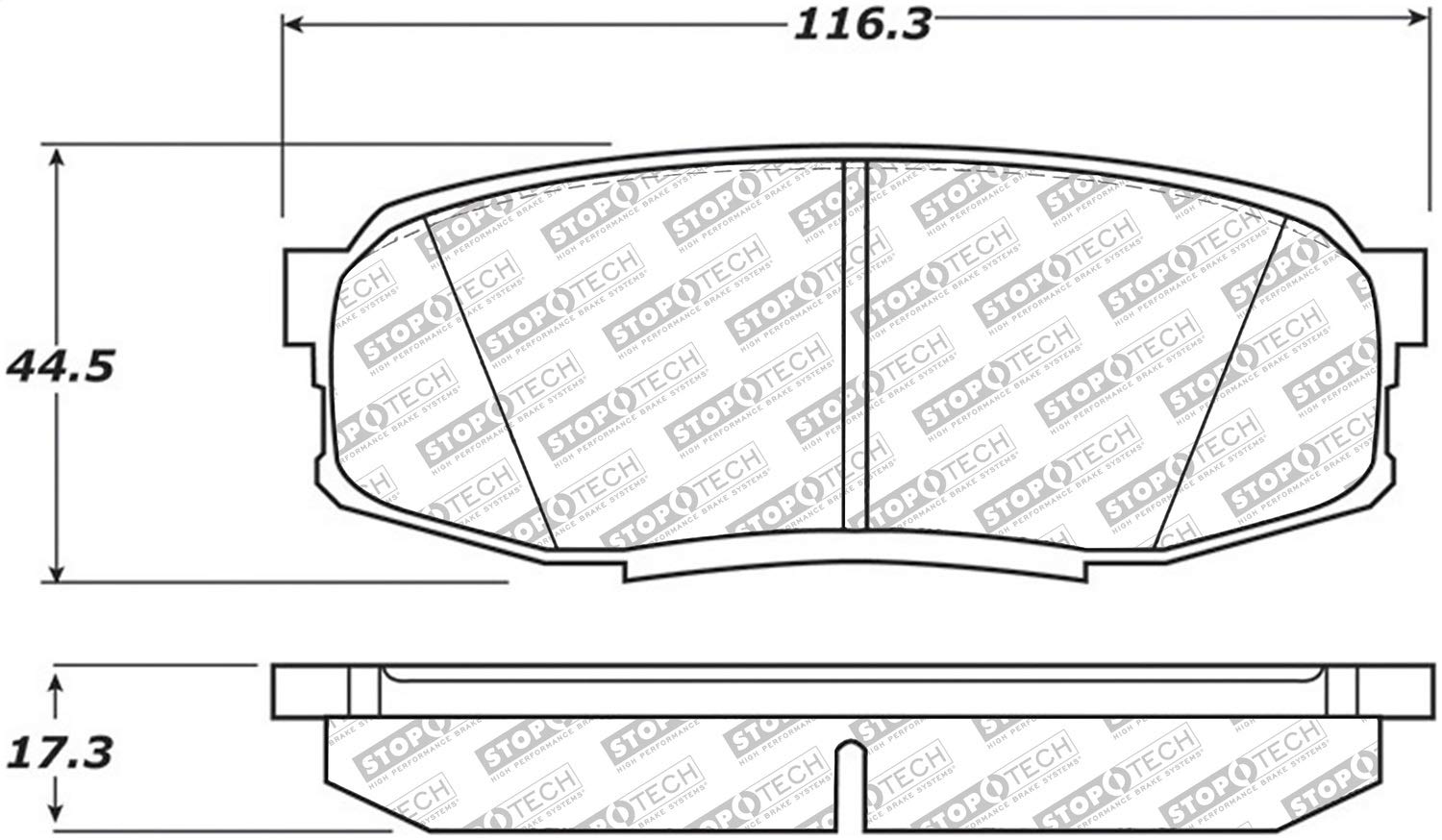 Brake Pads StopTech 305.13040 Street Select with Hardware