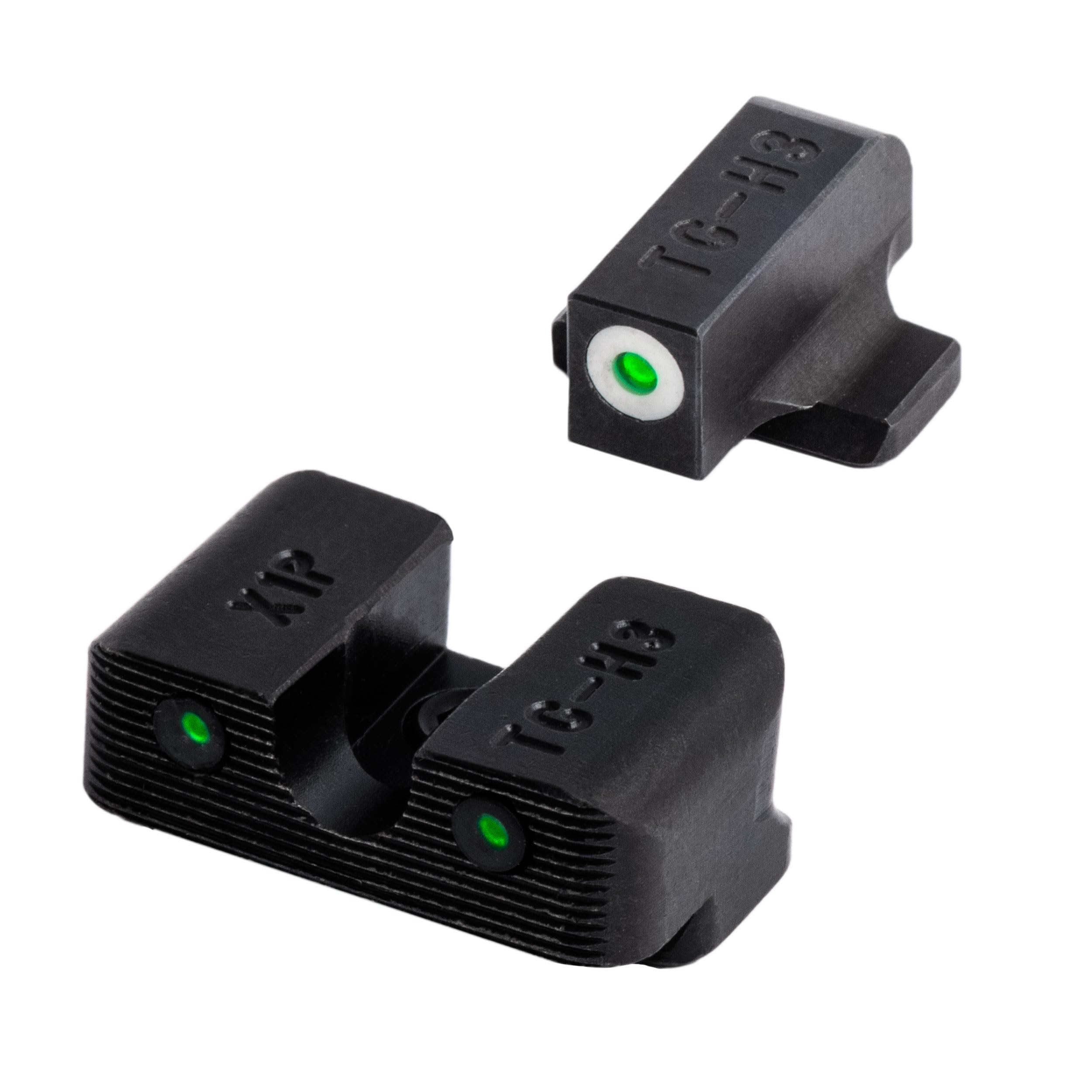 Tritium Pro TRUGLO Glow-in-the-Dark Handgun Night Sights for Springfield XD Series, White Rear