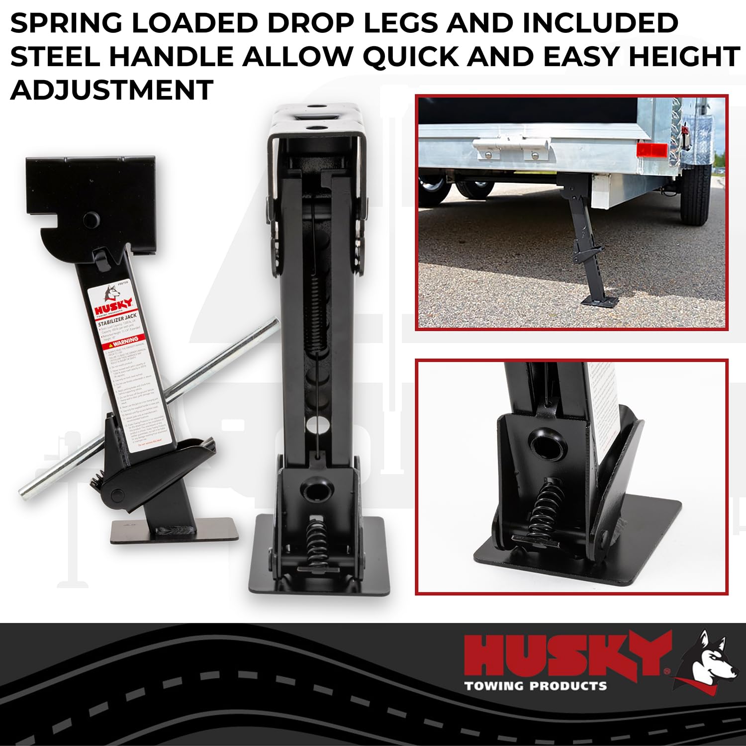 Drop Leg Husky Towing Stabilizer Jacks 2-pack 88150