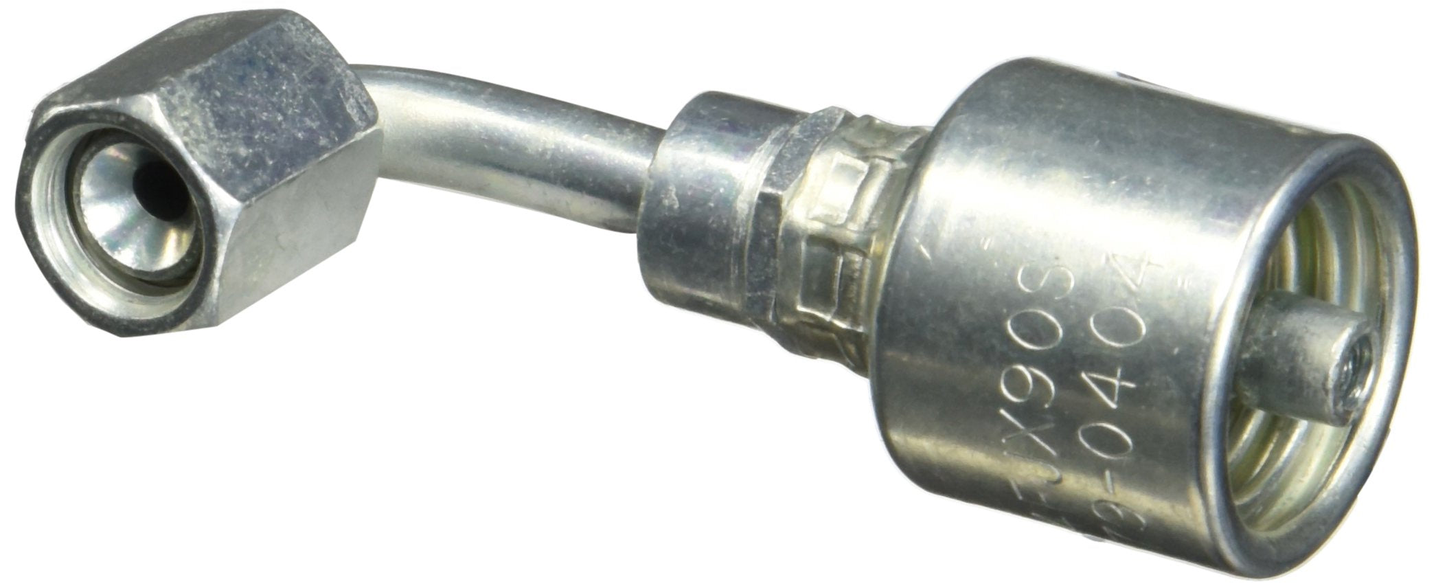 Gates 90 Bent Tube Female JIC 37 Flare Swivel - MegaCrimp G25179-0404