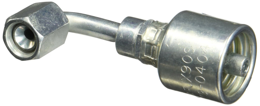 Gates 90 Bent Tube Female JIC 37 Flare Swivel - MegaCrimp G25179-0404
