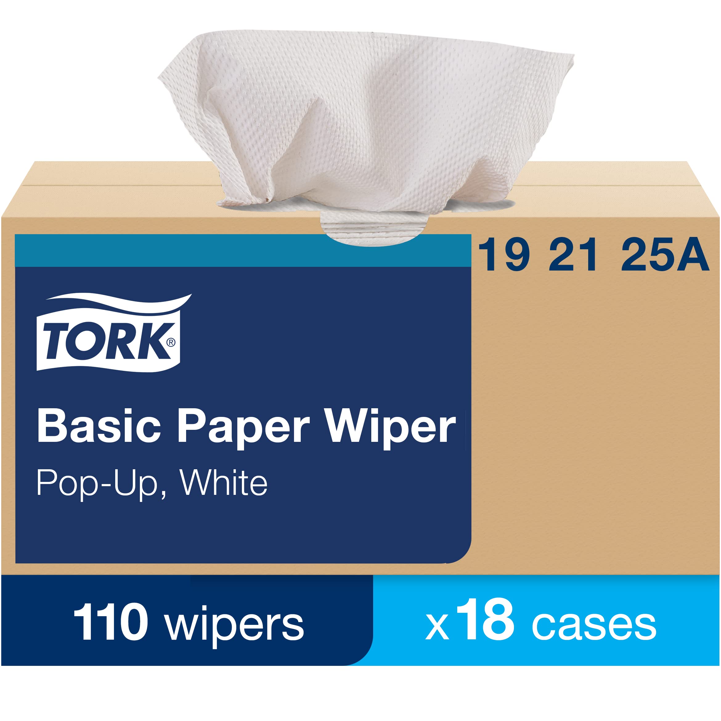 Tork Paper Towels Value White, Pop-up Box, 110 Paper Towels per Pack, 18 Packs