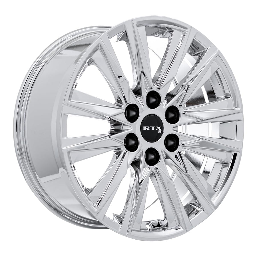 GM-01 RTX Custom Wheel - 22x9, 25 Offset, 6x139.7 Bolt Pattern, 78.1mm Hub - Chrome PVD Rim