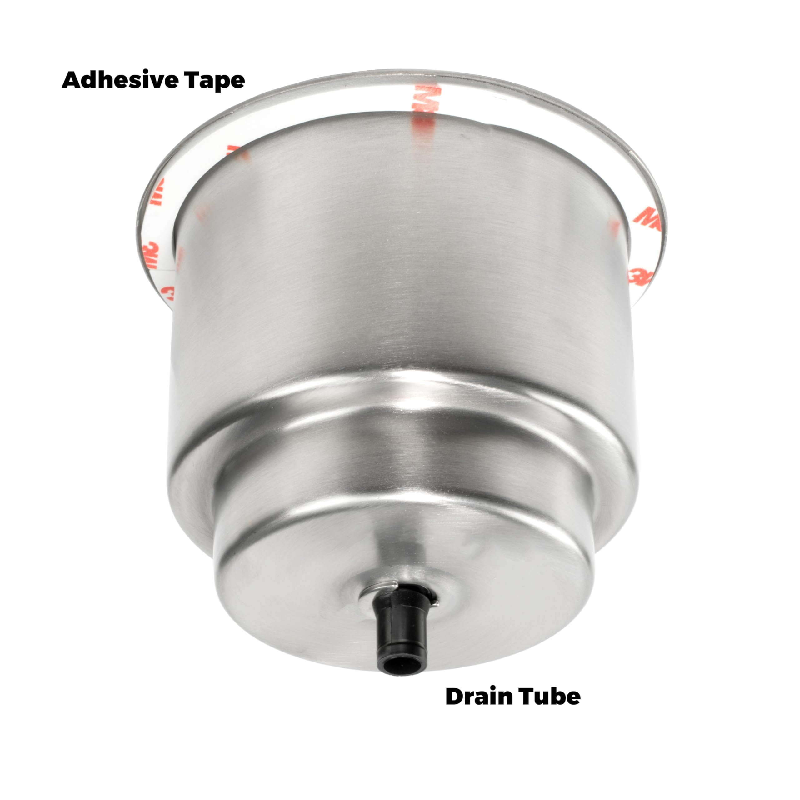 Stainless Steel Flush Drink Holder Whitecap Industries S-3511C - 3-7/8" Cutout, 2-1/4" to 3-1/8" Depth