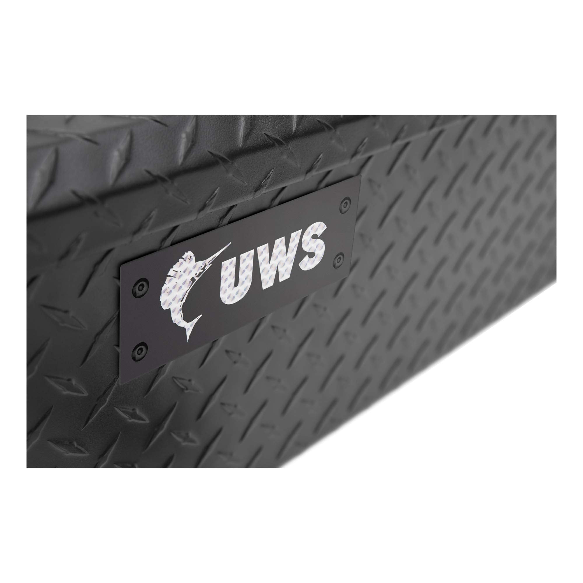 UWS 59-Inch Matte Black Heavy-Wall Aluminum UTV Tool Box EC10903-PR for Select Polaris Ranger, RigidCore Lid