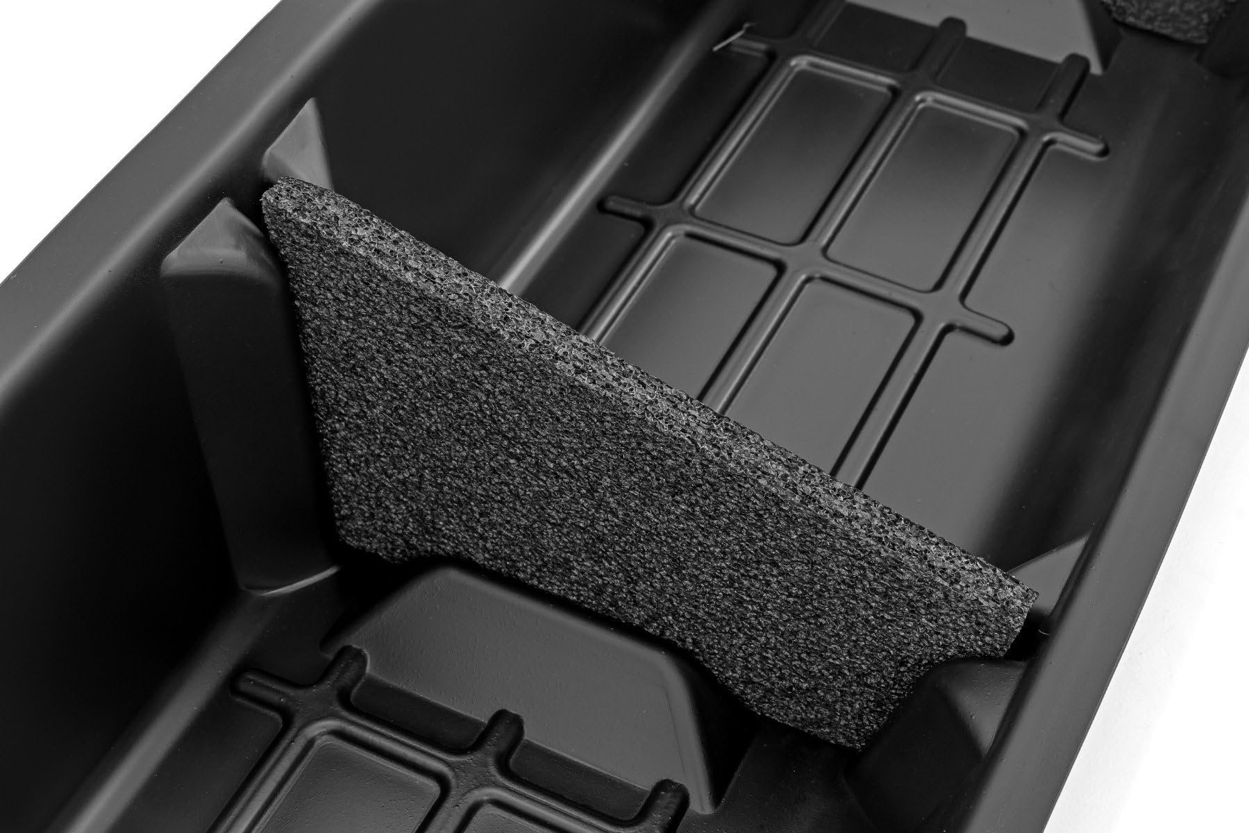 Under Seat Storage Rough Country for Ford F-150 (2009-2014) CrewCab - Custom-Fit, Durable, Anti-Skid Thermoplastic Under Seat Storage Compartment
