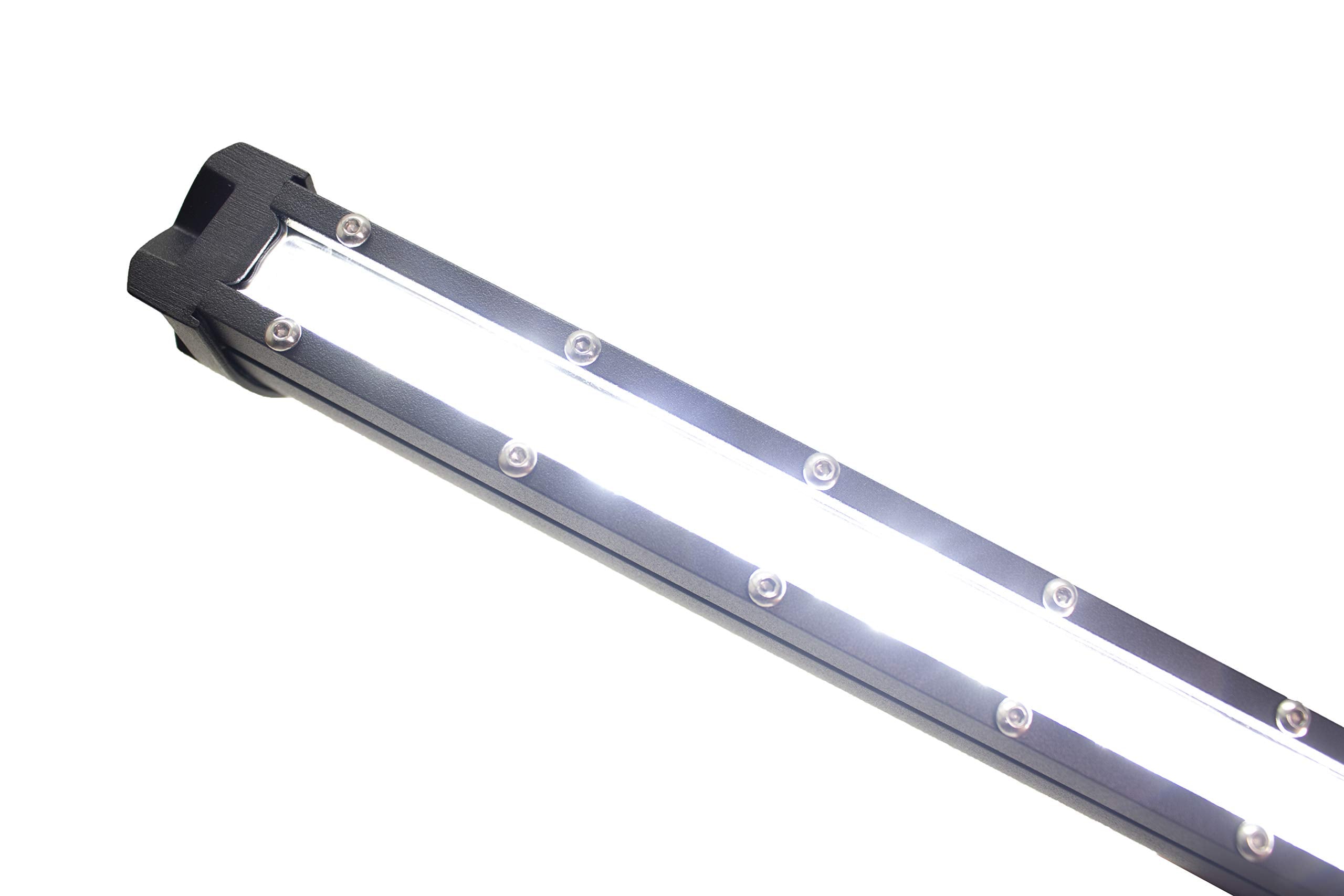 Race Sport Lighting 52in RSLP52 LoPro Ultra Slim LED Light Bar with Amber Marker and Running Light Function 288w - Includes Rocker Switch Harness
