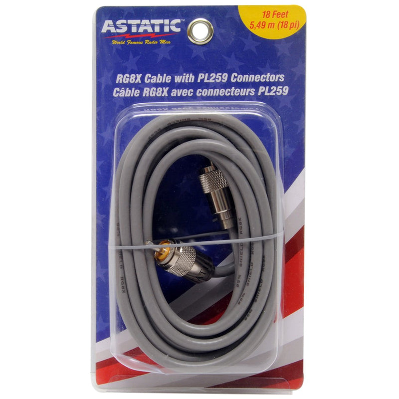 Gray Astatic 302-10267 18 Foot Mini 8 Coaxial Cable