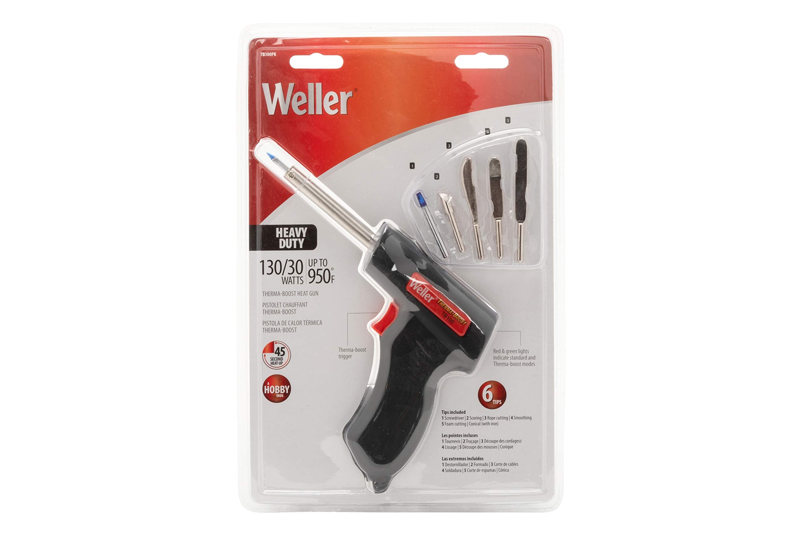 30 Watt/130 Watt Weller TB100PK Therma Boost Heat Tool