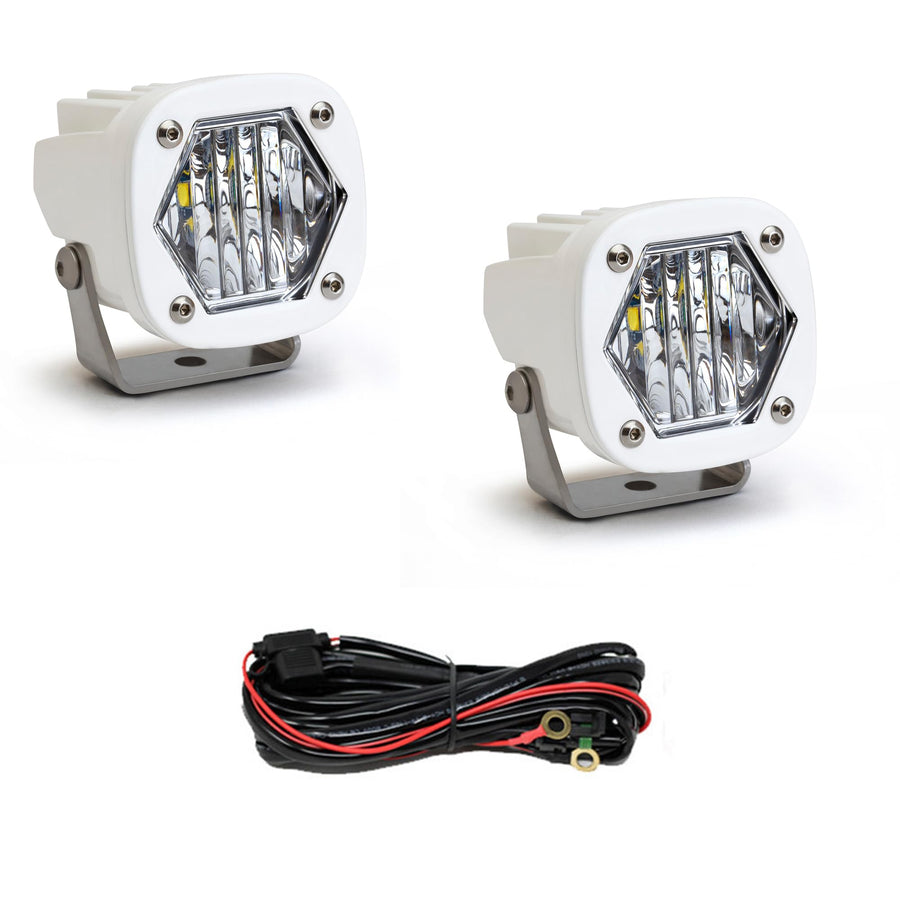 S1 Baja Designs White LED Auxiliary Light Pod Pair - Marine Grade (Wide Cornering)