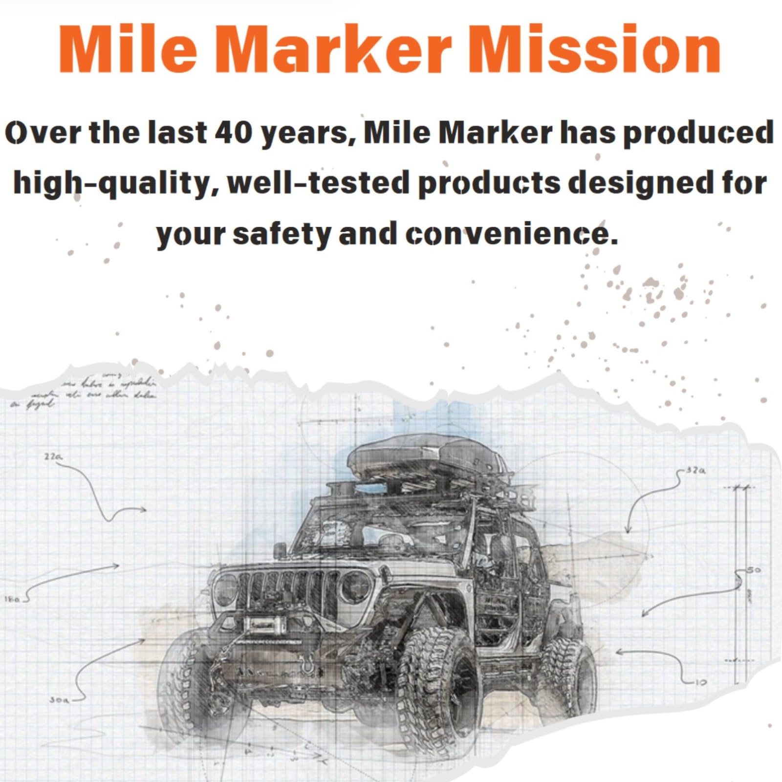 MILE MARKER Single 3/16" X 50' Cable for ATV UTV Use 19-501875-50 | 2,500 lb Weight Capacity | Engineered for Durability and Convenience | Galvanized Aircraft Cable | Hook Not Included