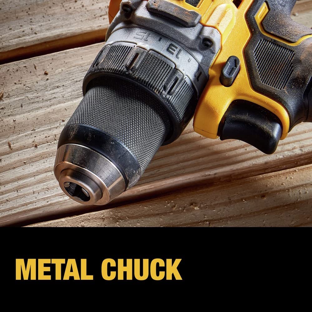 20V MAX* DEWALT XR® Brushless Cordless 1/2 in. Drill/Driver Kit (DCD800P1), Yellow