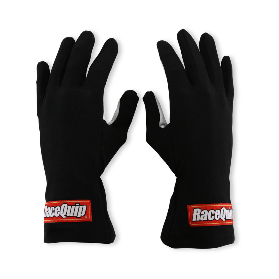RaceQuip RQP 350 Series Driving Gloves- Black/White Single Layer XL RQP 350006