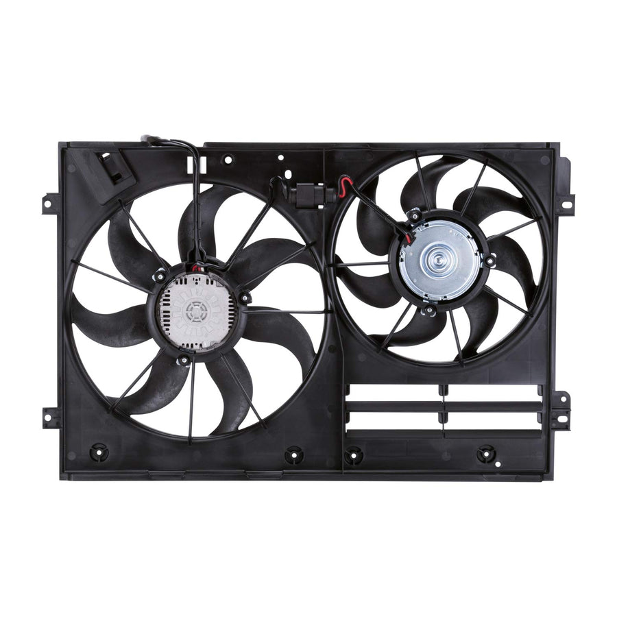 Replacement TYC 622820 Cooling Fan Assembly Compatible with Volkswagen Jetta, Black
