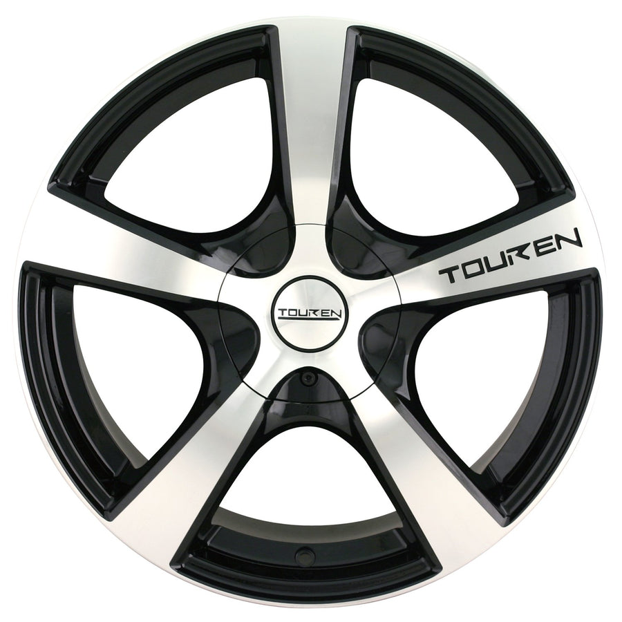16x7 TR9, Bolt Pattern: 5x110/115, Offset: 42, BLACK/MACHINED FACE/MACHINED LIP, set of 1