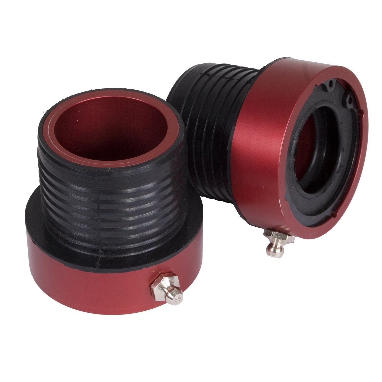 Axle Tube Seal Kit Alloy USA for Jeep Wrangler/Cherokee | Front, Red, Pair | 11102 | Fits 1997-2006 Jeep Wrangler TJ; 1984-2001 Jeep Cherokee; 1993-1998 Jeep Grand Cherokee