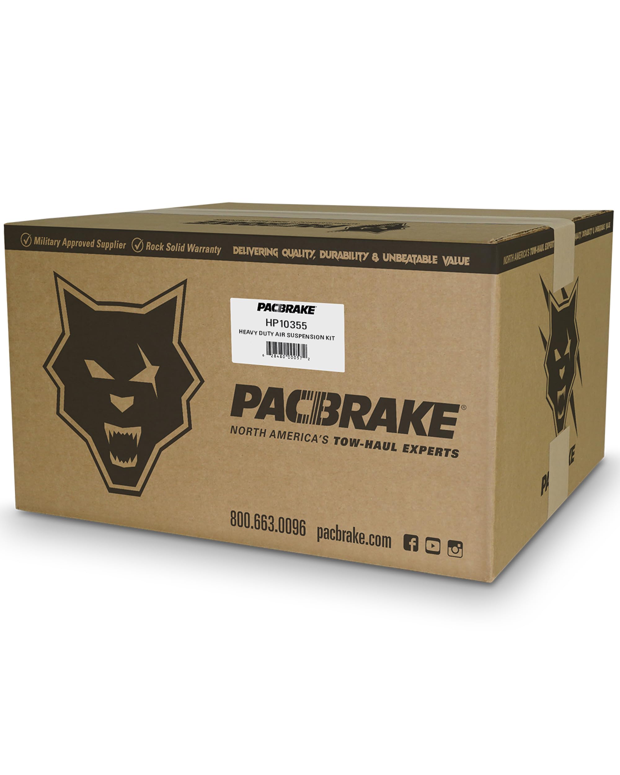 Pacbrake ALPHA XD HP10355-X 7500 lb Air Suspension Kit Compatible with Chevrolet Silverado/GMC Sierra 2500HD/3500HD 2020-2022