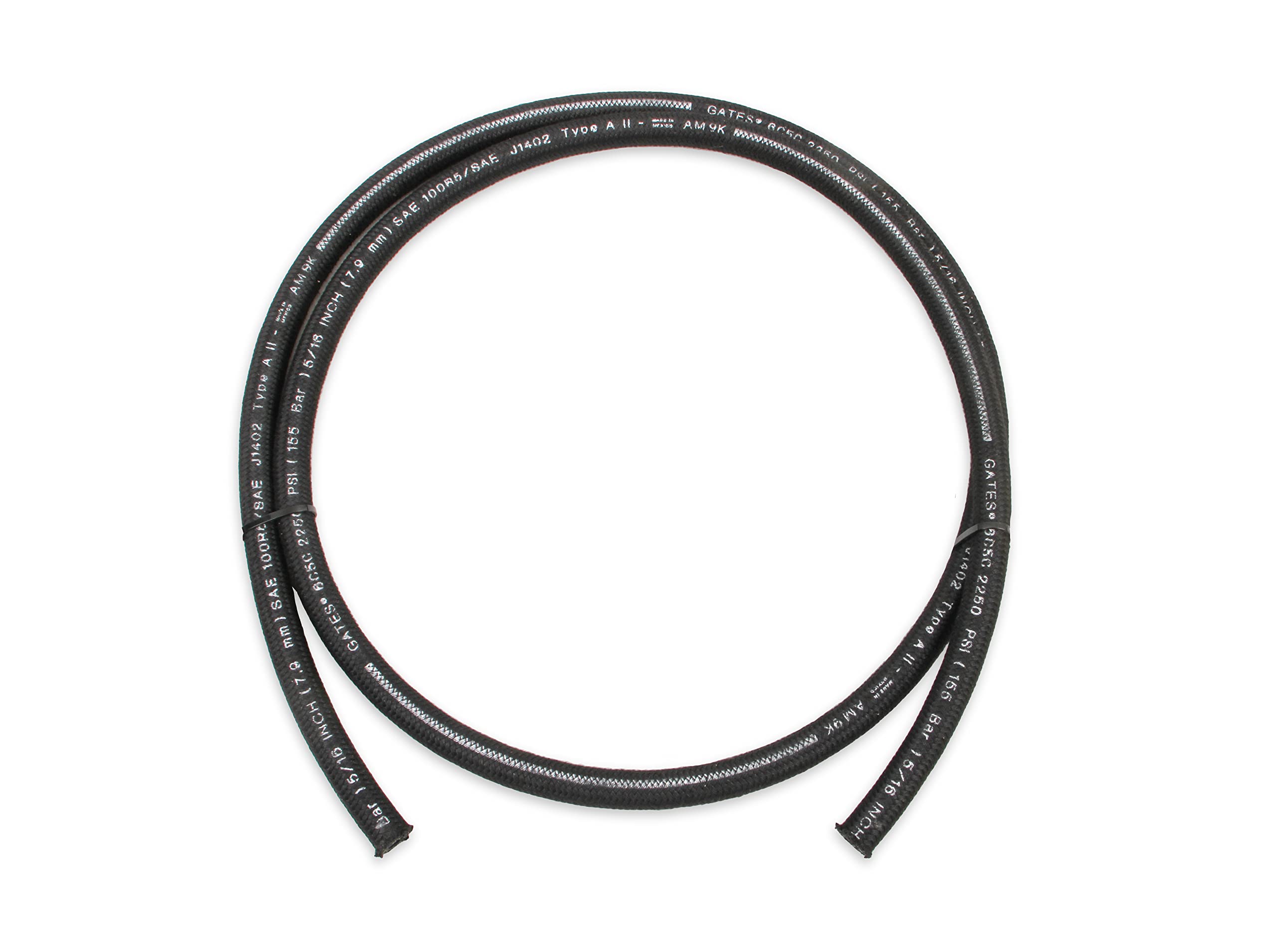 -6 Black Earl's Power Steering Hose 20 Ft Pc.