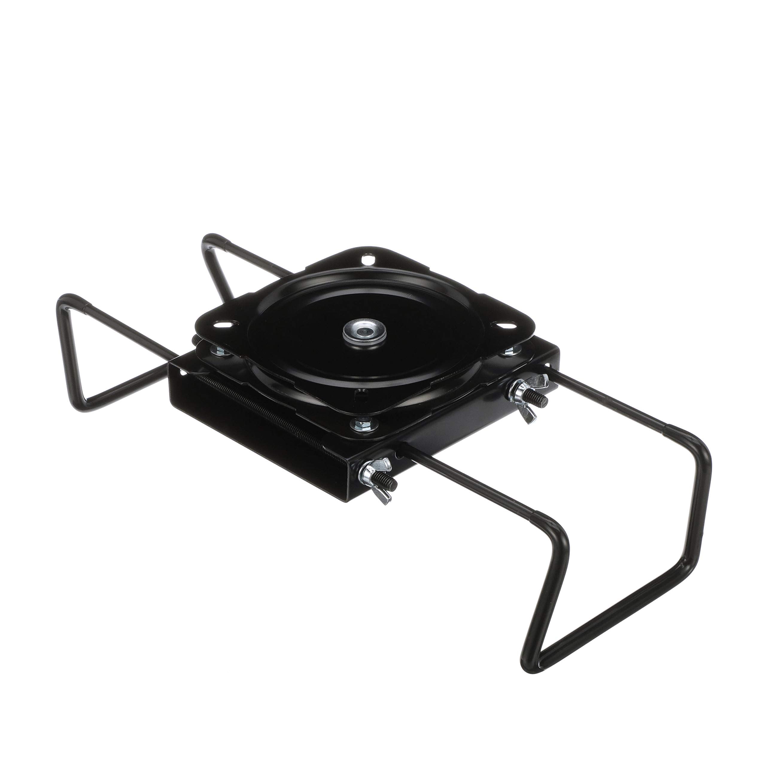 attwood Seat Mount 15700-3, Clamp-On with Swivel, Adjusts from 7 ½ inches to 18 inches, Black, Powder-Coated Aluminum