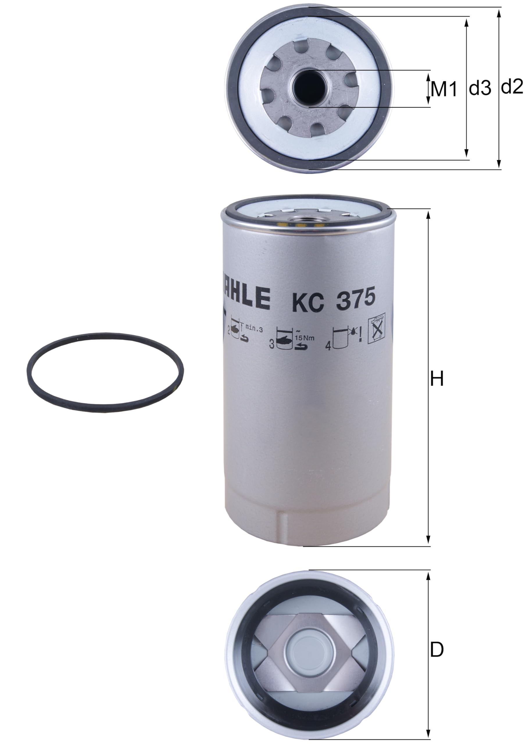 KC375D Mahle Fuel Filter