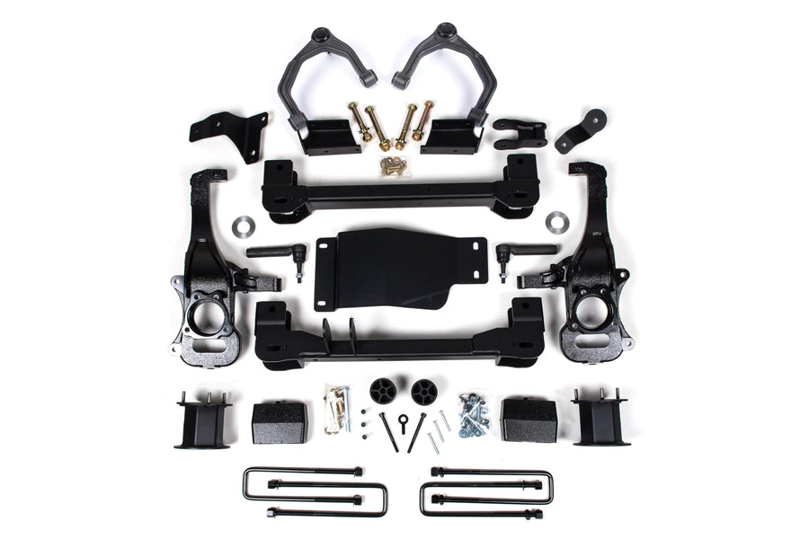 4 inch Lift Kit Zone Offroad ZONC67F | (Fr & Rr) | FOX 2.0 Adv Series Shocks | Compatible with Chevrolet Silverado 1500/GMC Sierra 1500 4WD (19-24)