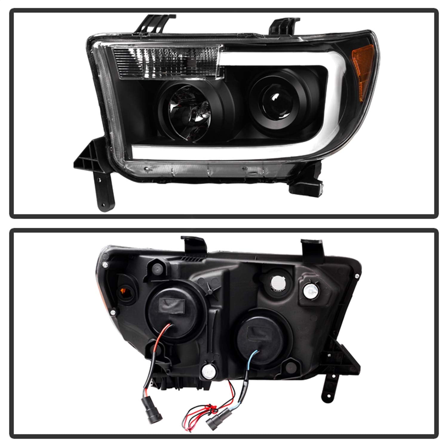 Projector Style xTune Auto Black/Clear Headlights 9027888
