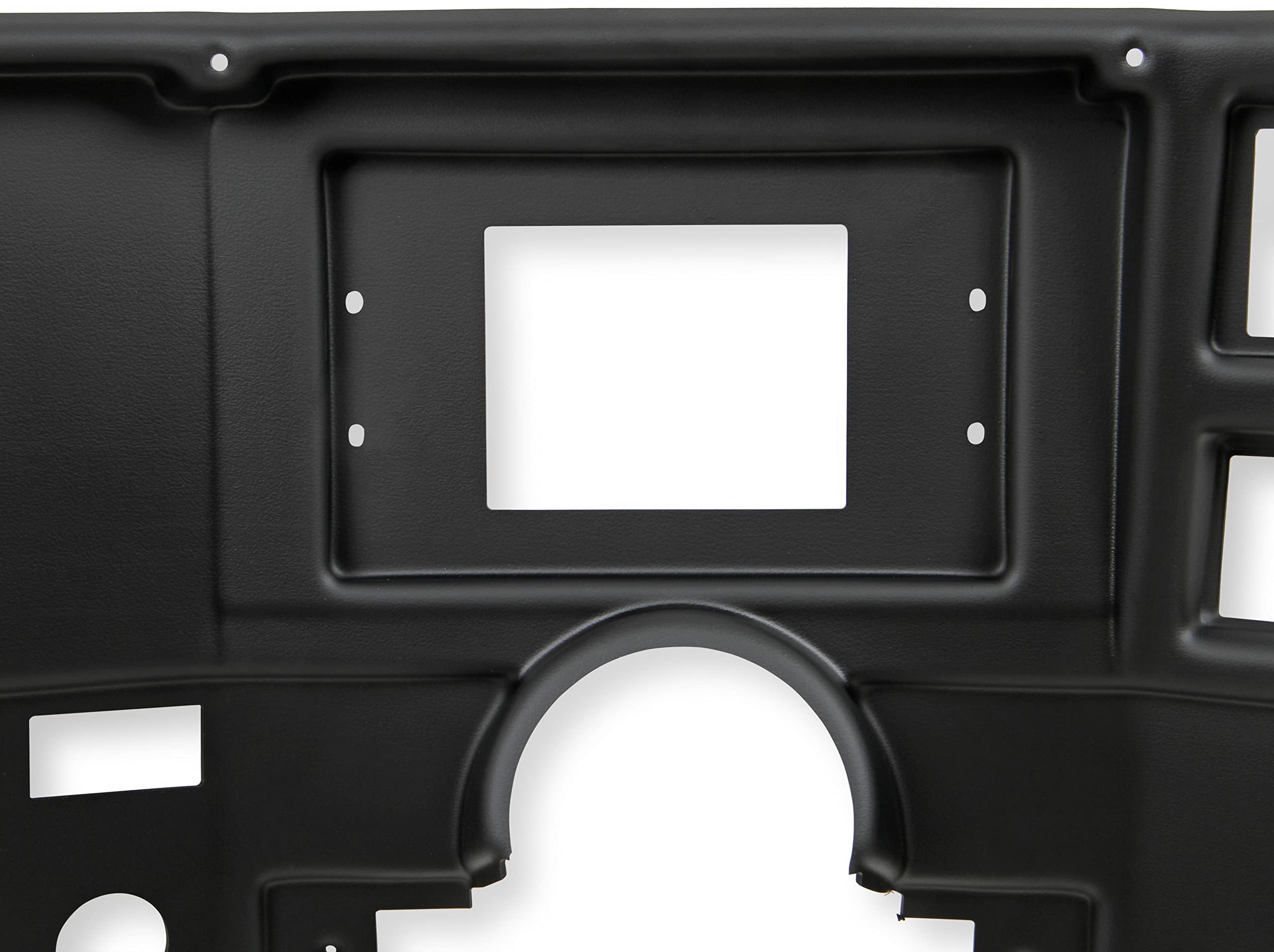 Dash Bezel Holley EFI 553-395 with A/C Vent Openings - Black
