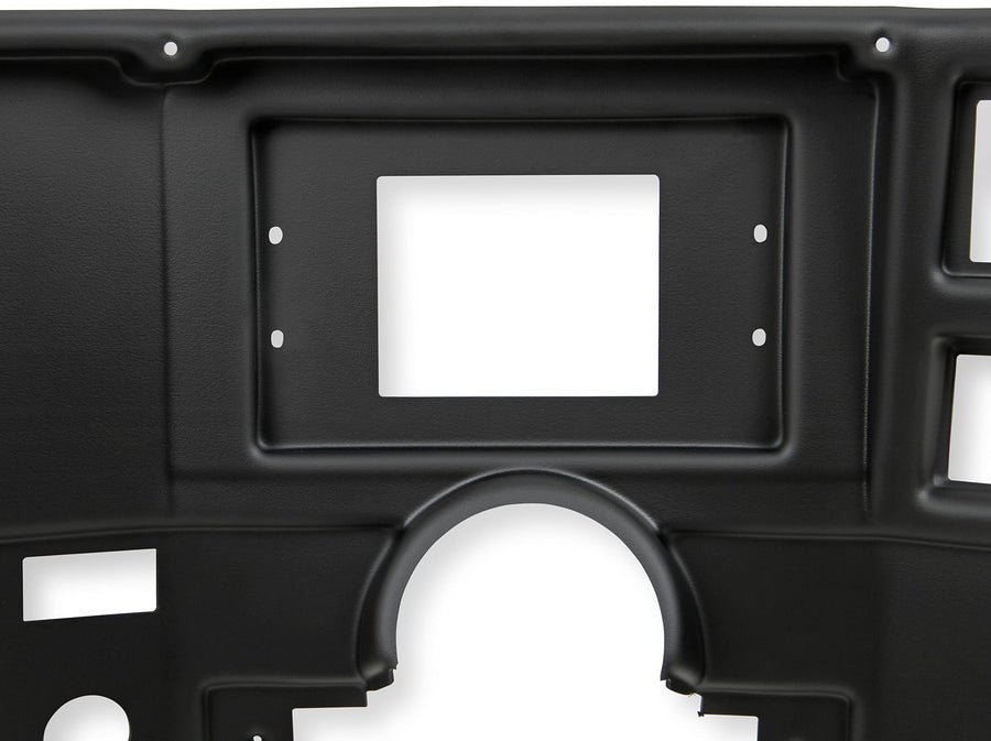 Dash Bezel Holley EFI 553-395 with A/C Vent Openings - Black