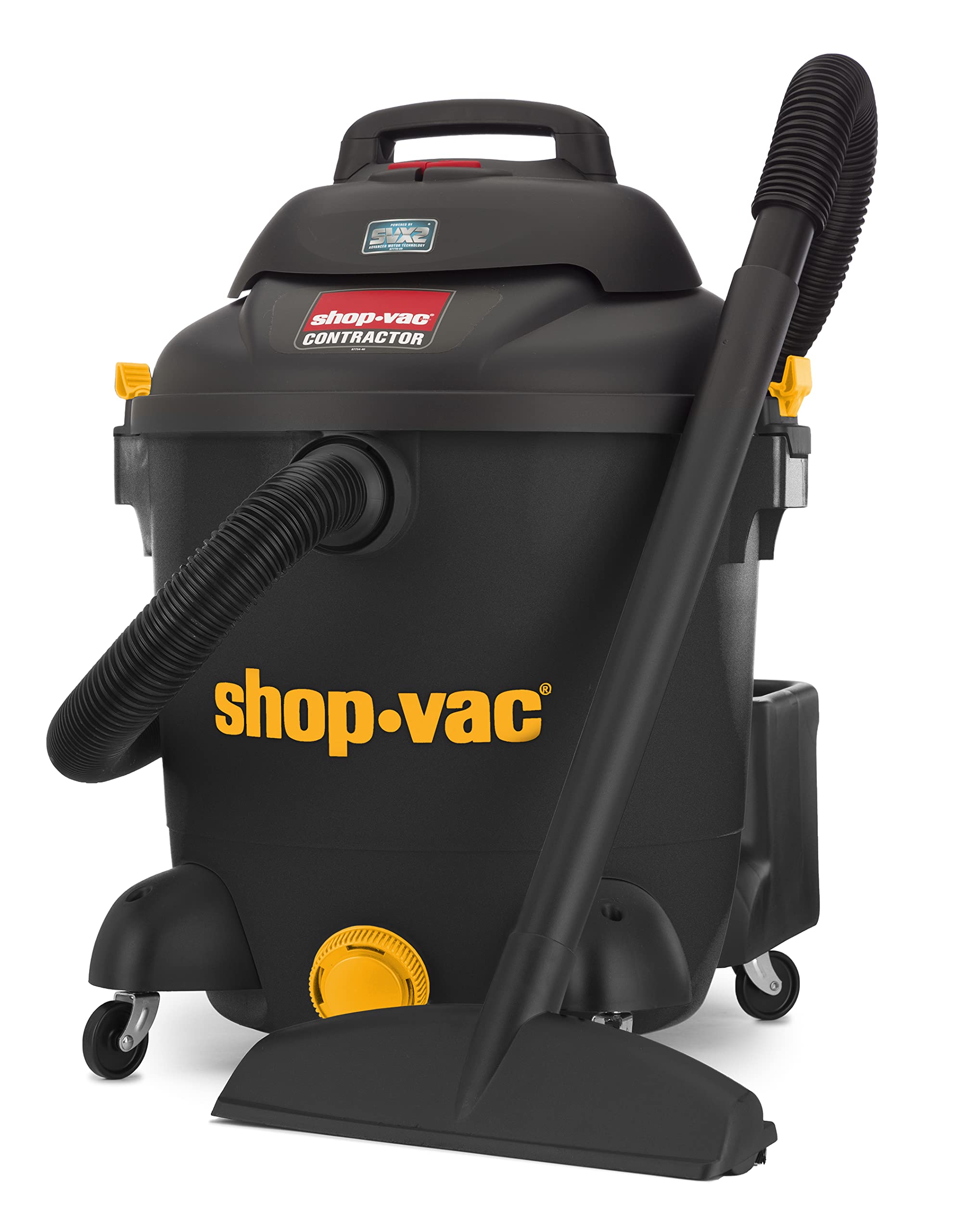 12 Gallon Shop-Vac Contractor Series Wet/Dry Vacuum, 5.5 Peak HP, 12 Ft x 1.5 Inch Hose, 20 Ft Cord Length, Heavy-Duty Cleaning in Jobsite, Garage, and Home