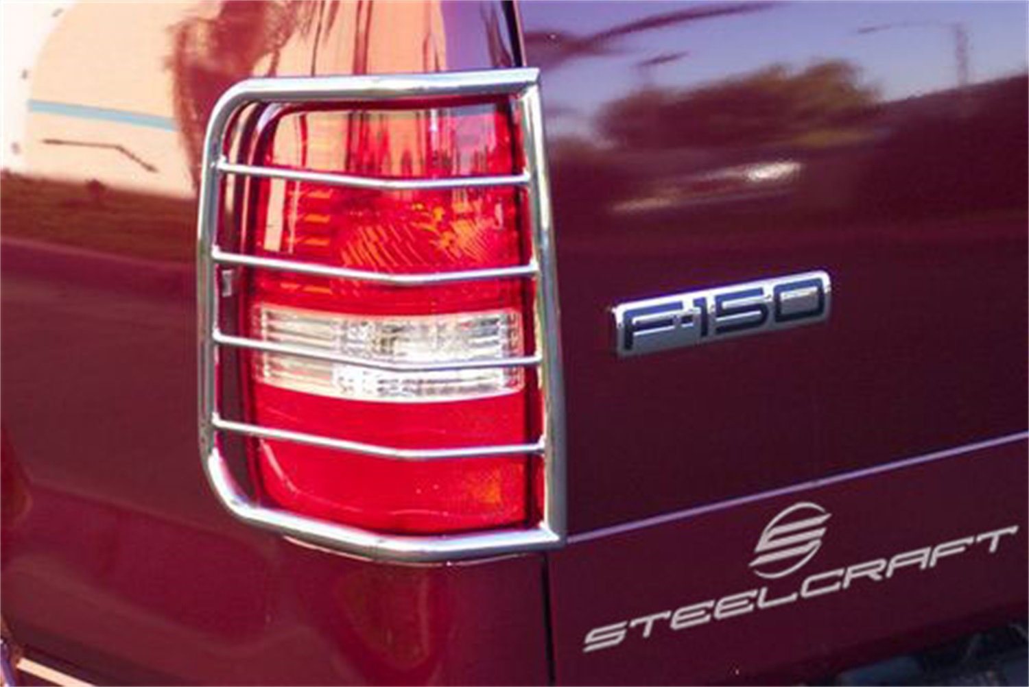 Black Powdercoat Steelcraft 31240 Tail Light Guard Tail Light Guard
