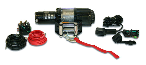 Winch BULLDOG 15005 (3500lb UTV/Utility with 50 ft. Wire Rope, Two Switches, Mounting Channel, Roller Fairlead)
