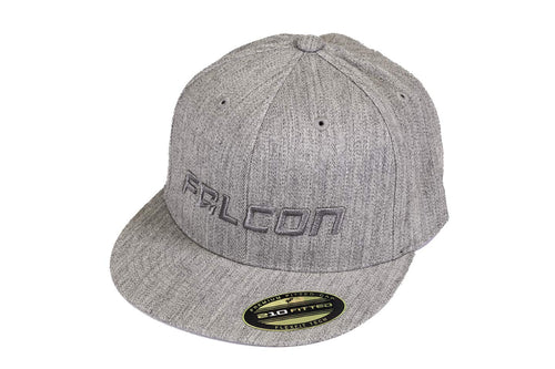 Premium Flexfit Flat Visor Falcon Hat Heather Gray - Large/XL