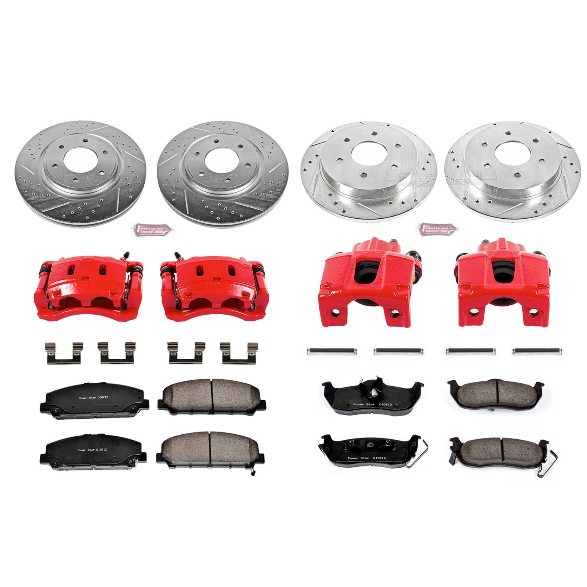 Power Stop Z23 Evolution Sport Brake Kit with Calipers For QX56 INFINITI 2008-2010, Nissan Armada 2007-2011, Nissan TITAN 2008-2010 [Model Specific]