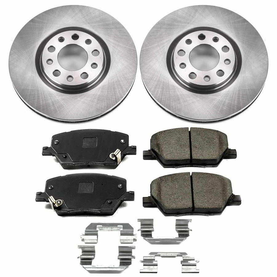 Power Stop Autospecialty KOE7299 Front Replacement Brake Kit-OE Brake Rotors & Ceramic Brake Pads