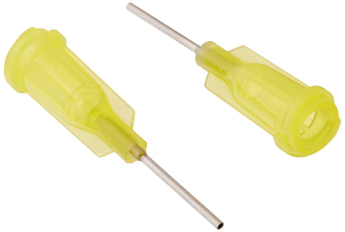 Weller 1/2" Long KDS2012P Stainless Steel 20 Gauge Needle with Yellow Luer Lock Hub, .026" I.D and .035" O.D (50 Pack)