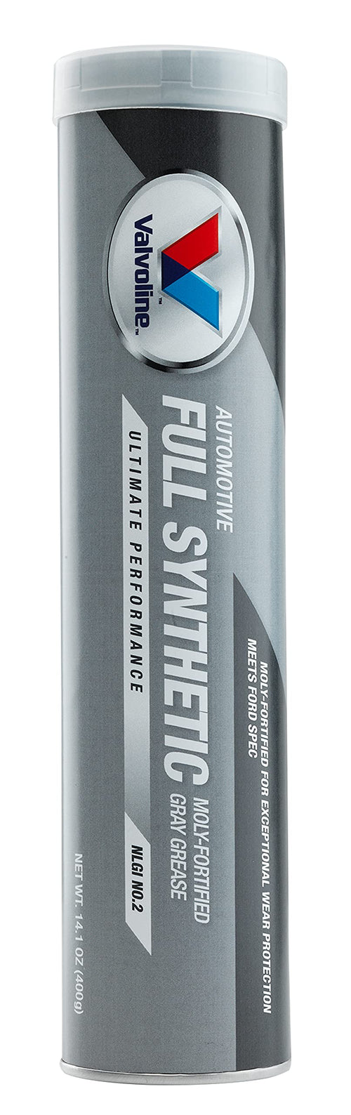 Gray Moly-Fortified Valvoline Full Synthetic Grease 14.1 OZ Cartridge