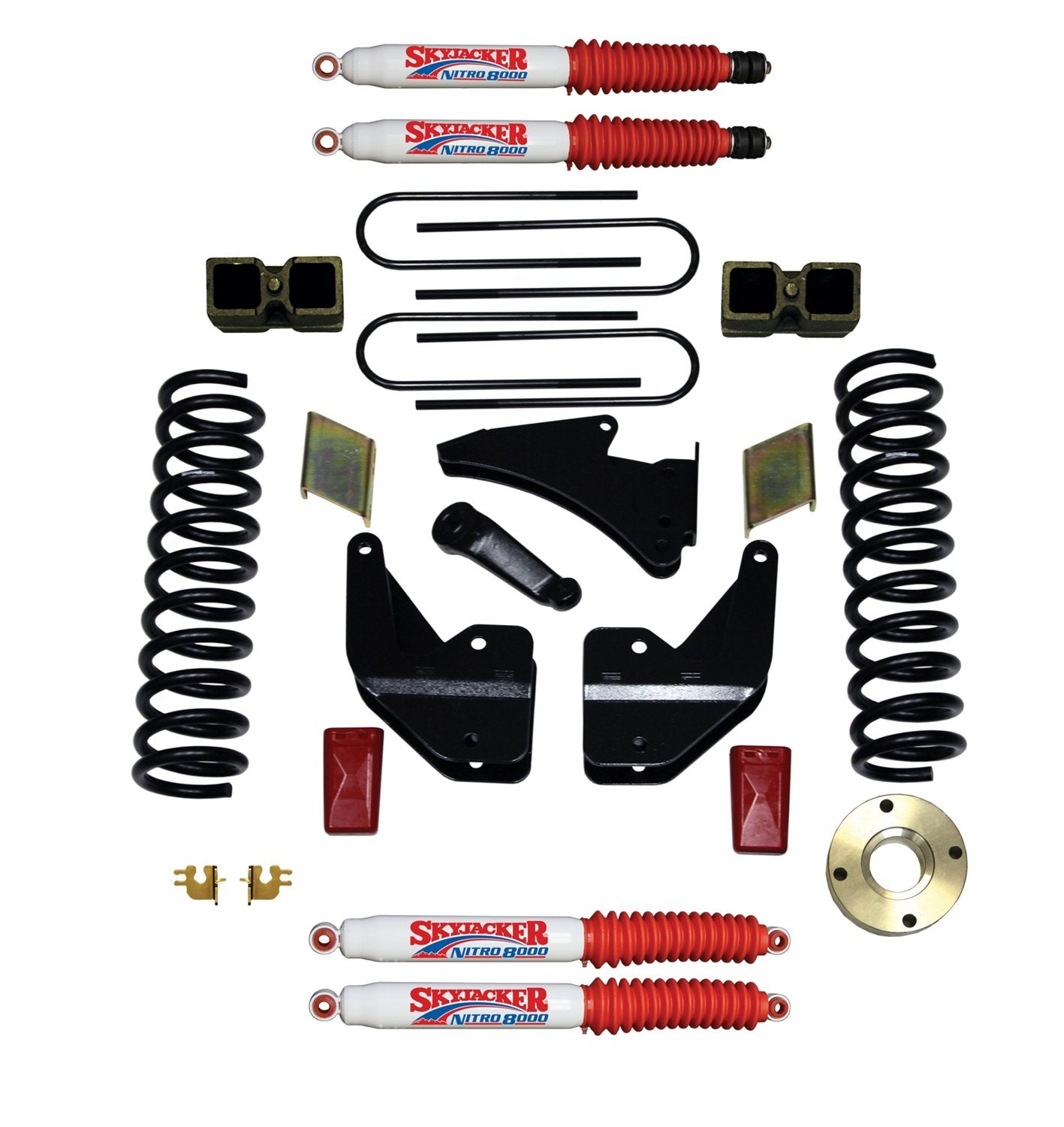 Skyjacker Suspension Lift Kit R13651K-N w/Shock 6 in. Lift Incl. Front Coil Springs Rear Block U Bolt